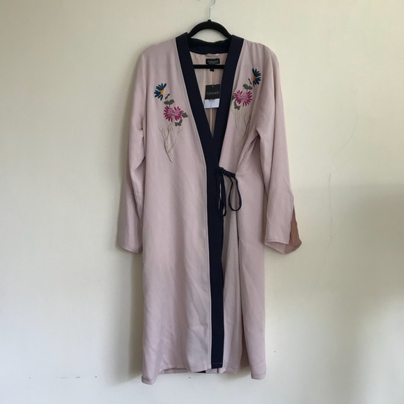 NWT TopShop Embroidered Tiger Duster Coat Jacket - Picture 4 of 8